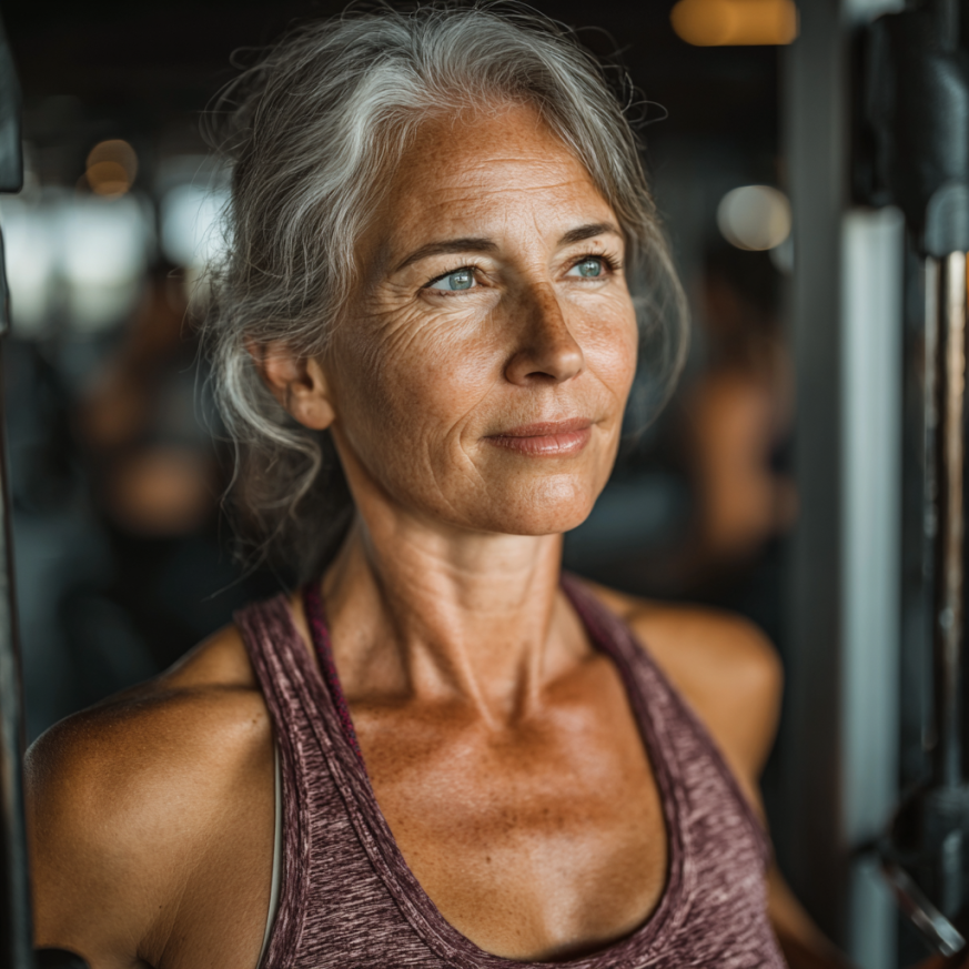 Възрастни хора правят упражнения